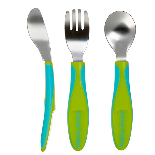 Vital Baby Nourish Big Kid Cutlery 12+ months Pack of 3 - Pop