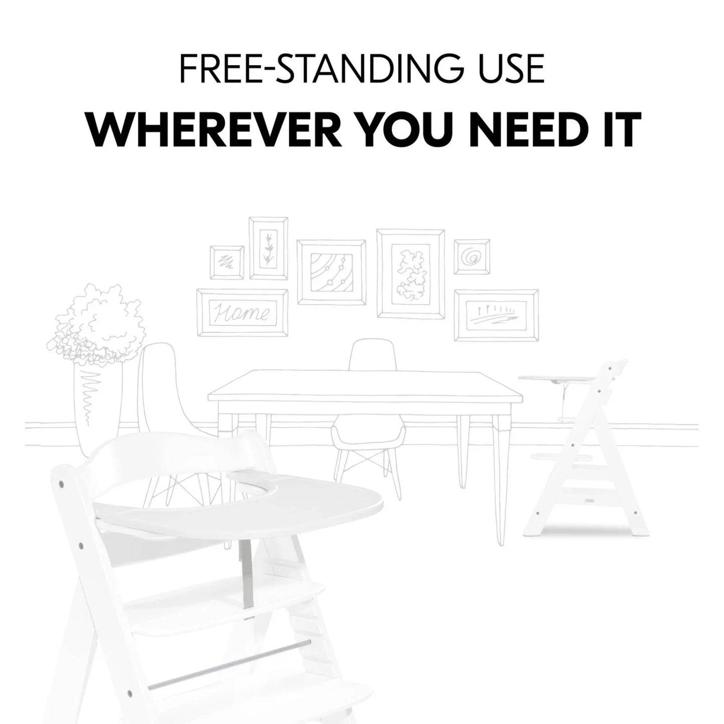 Hauck Alpha Click Tray - White