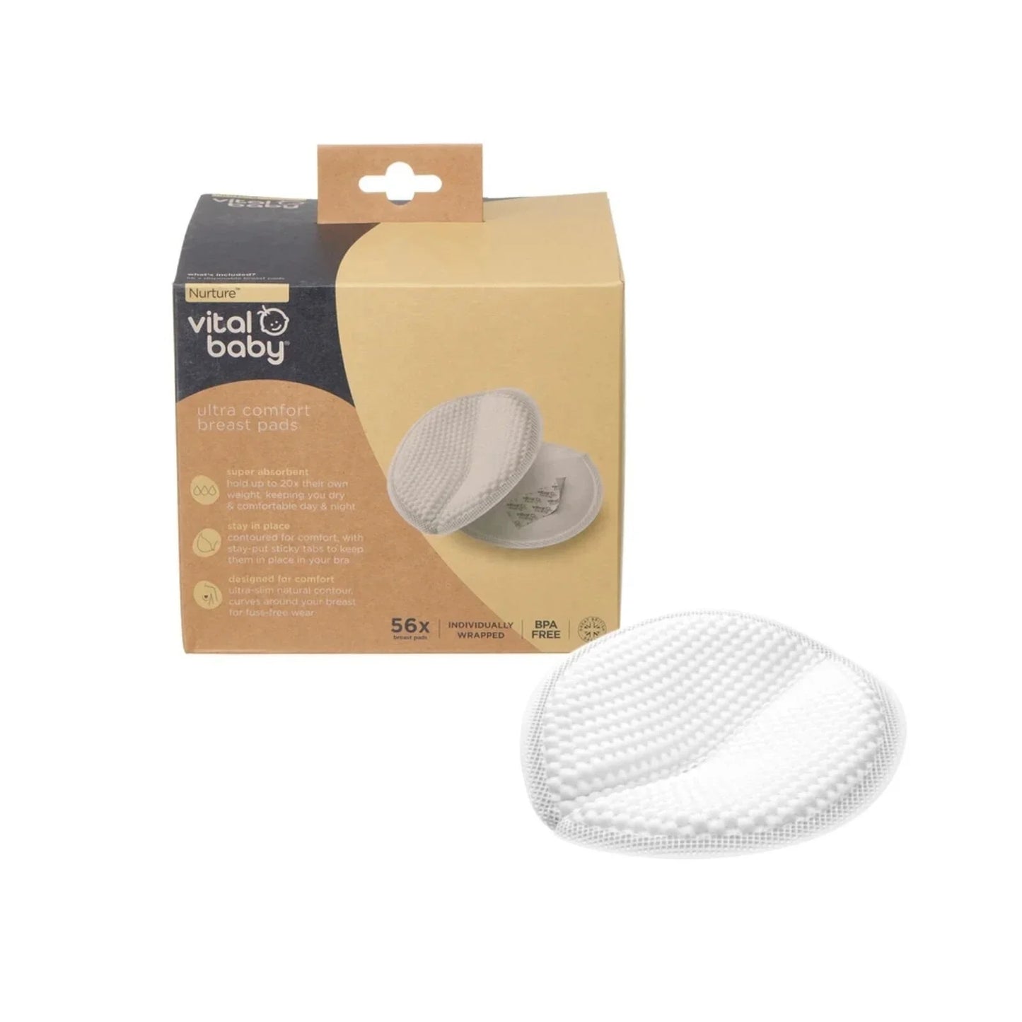 Vital Baby Nurture Ultra Comfort Breast Pads 56 pcs
