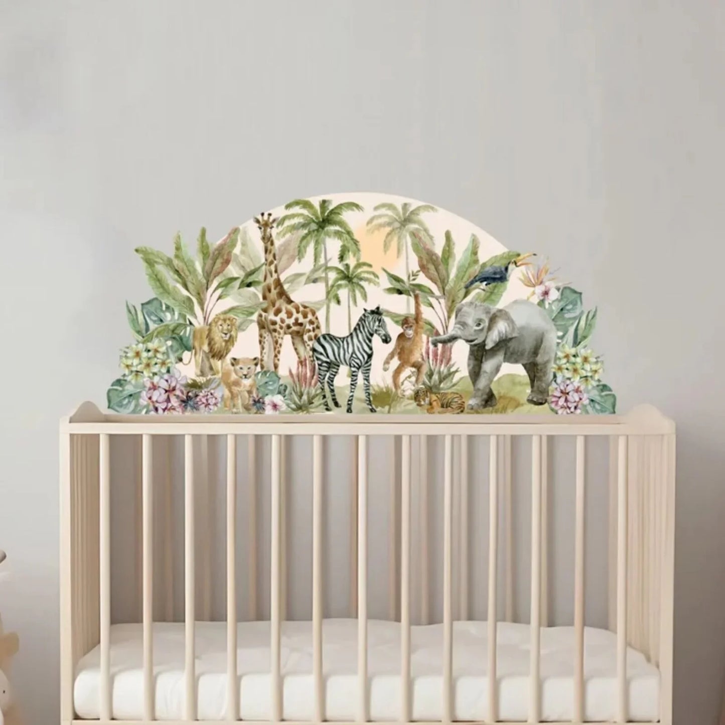 Live Vida Tropical Safari Semi-Circle Wall Sticker