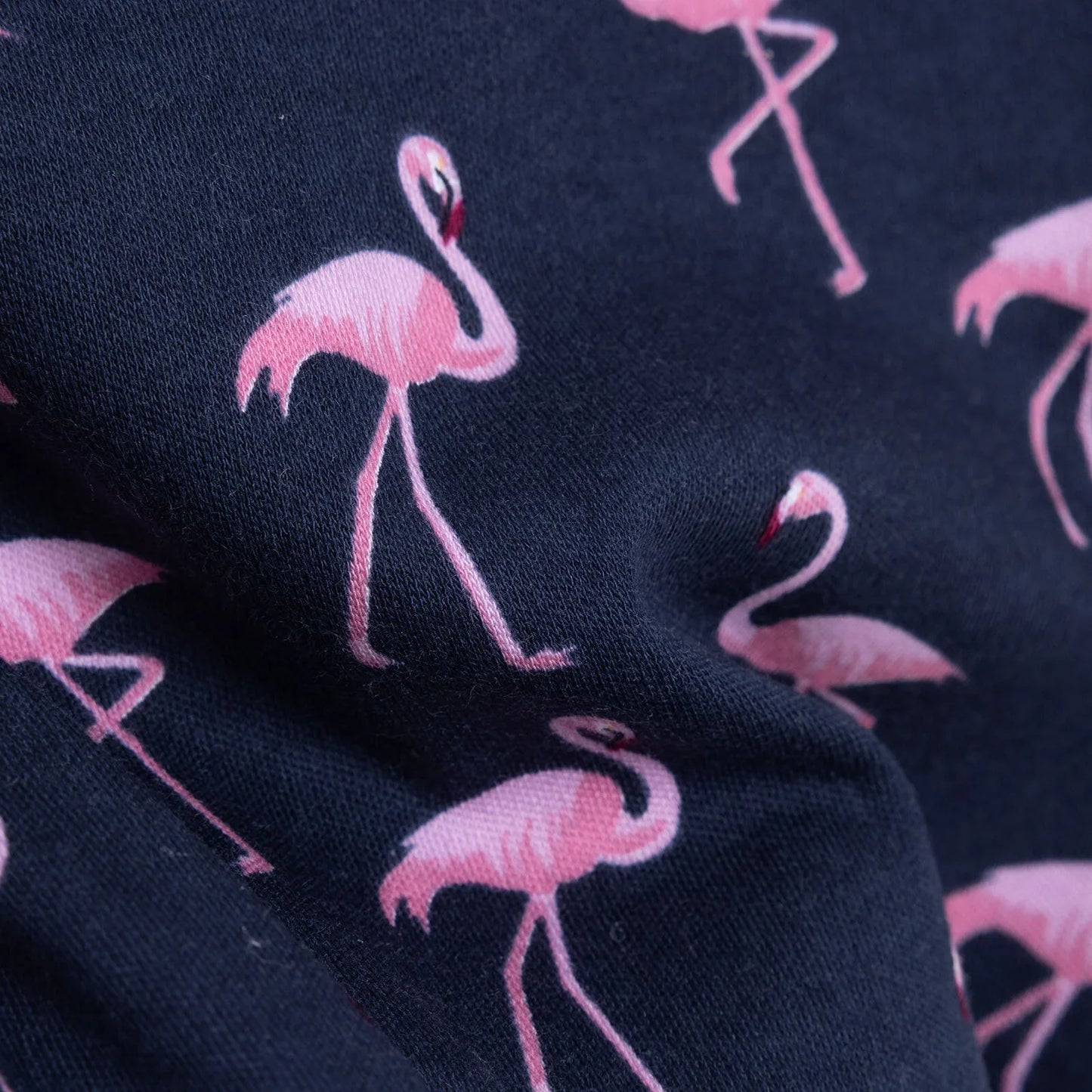 HelloBaby Girl Flamingo Printed 2-Pack Long Sleeve Body - Navy Blue