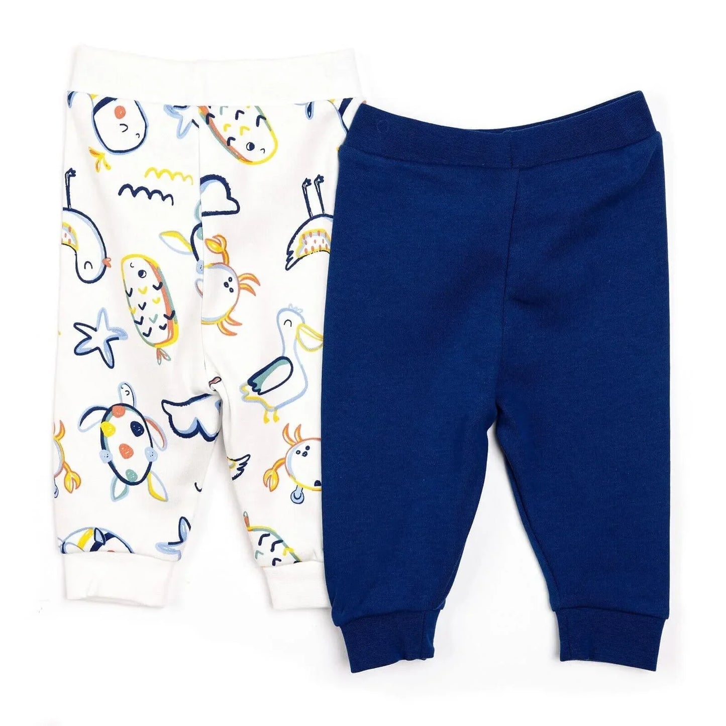 HelloBaby Basic Turtle Pattern Booties 2 pcs - Navy Blue