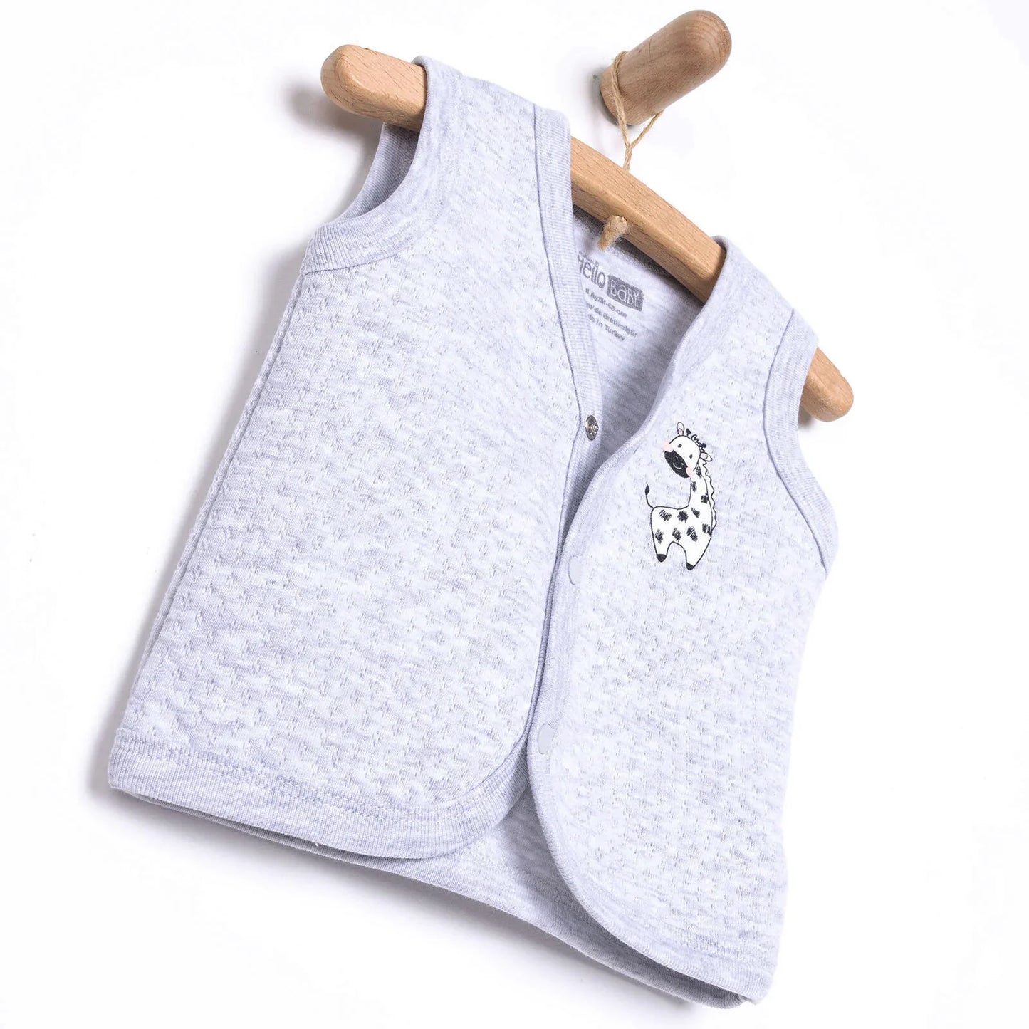 HelloBaby Unisex Classic Vest - Grey Melange