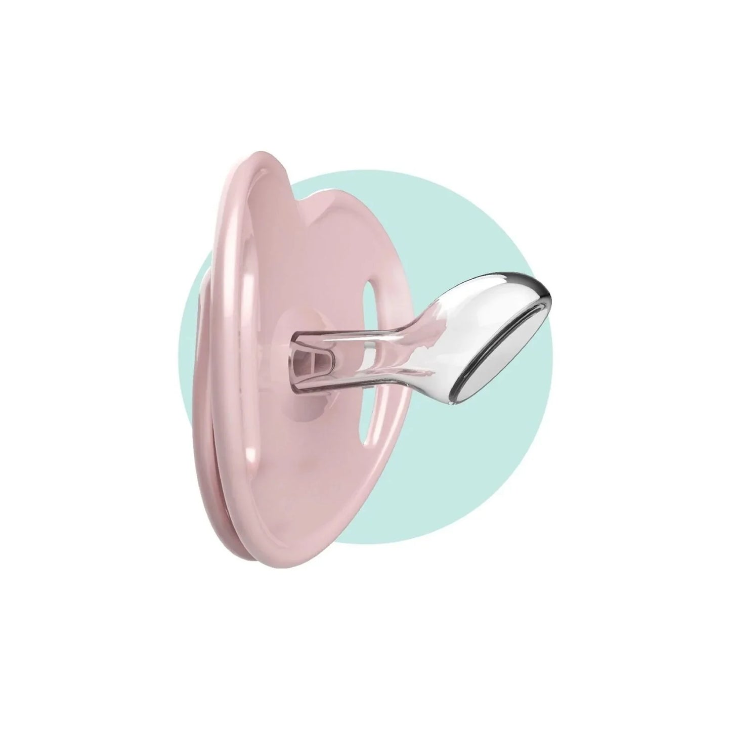 Mamajoo Orthodontic Soothers with Steriliser Box 12+ months Pack of 2 - Powder Pink & Blush