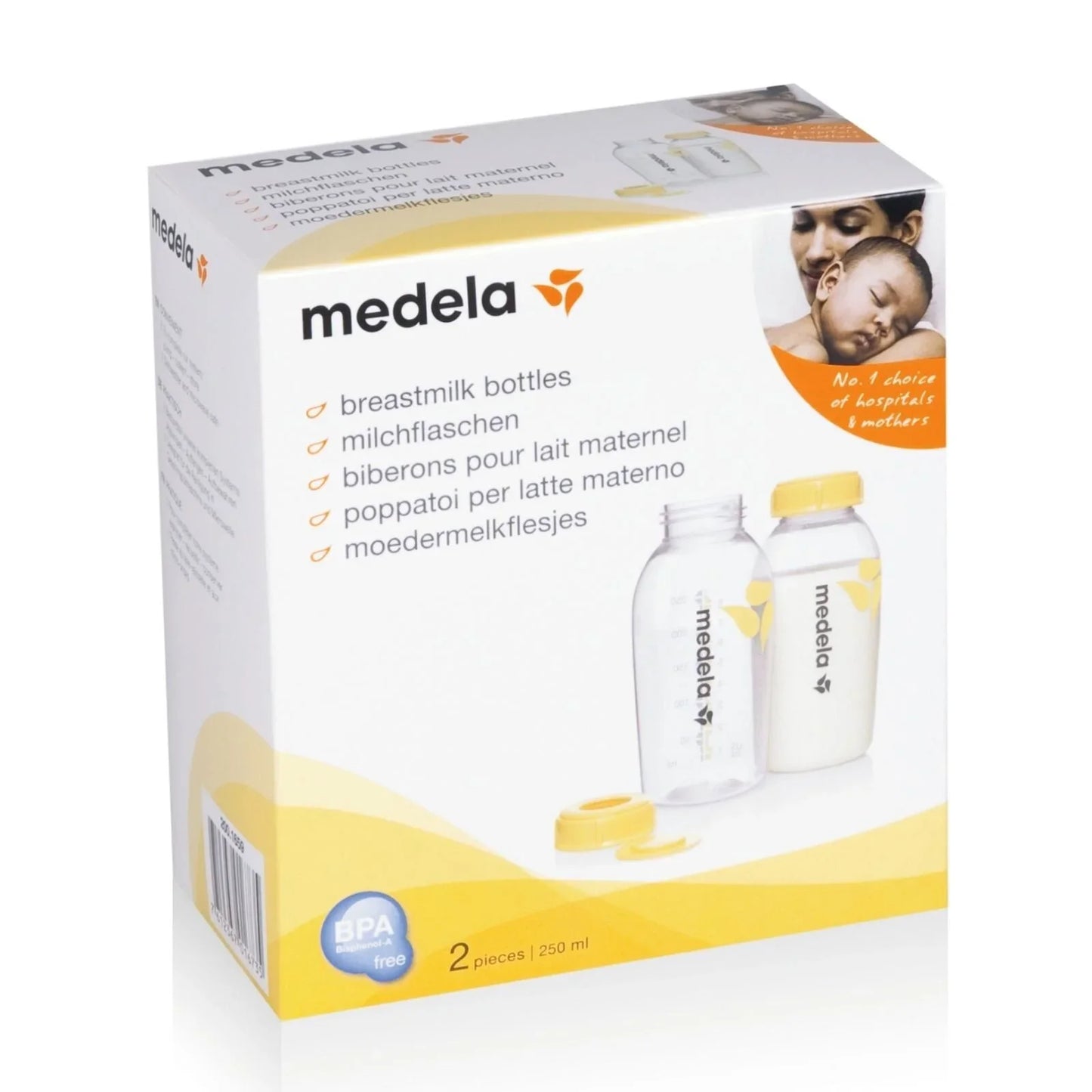 Medela Breastmilk Storage Bottles 250ml 2 pcs