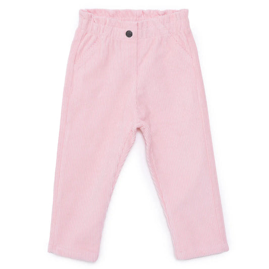 HellloBaby Velvet Trousers - Powder
