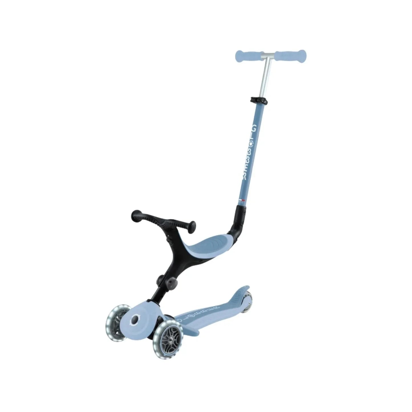 Globber Go Up Active Lights Eco Scooter - Blueberry