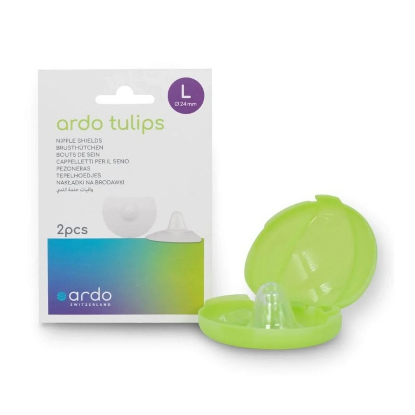 Ardo Tulips Contact Nipple Shields L Size 2 pcs