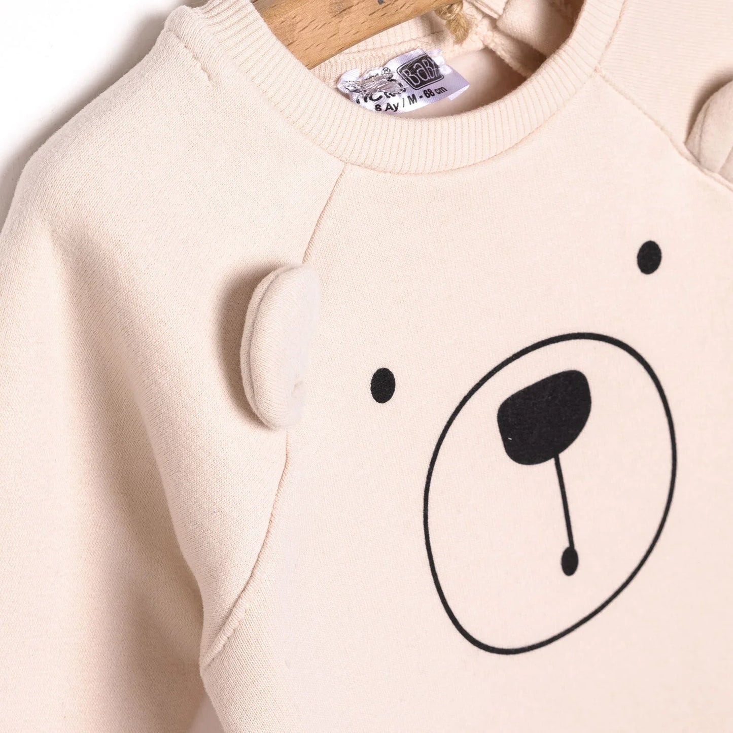 HelloBaby Newborn Boy Figure Jumpsuit - Beige