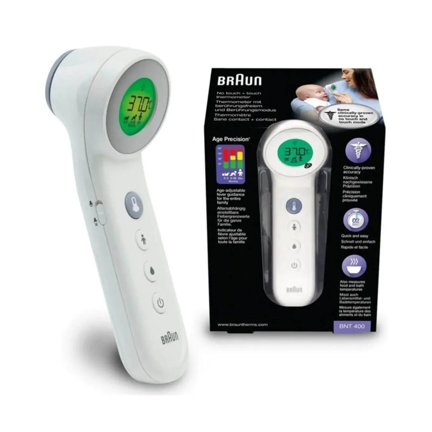 Braun BNT400 No Touch + Touch Thermometer