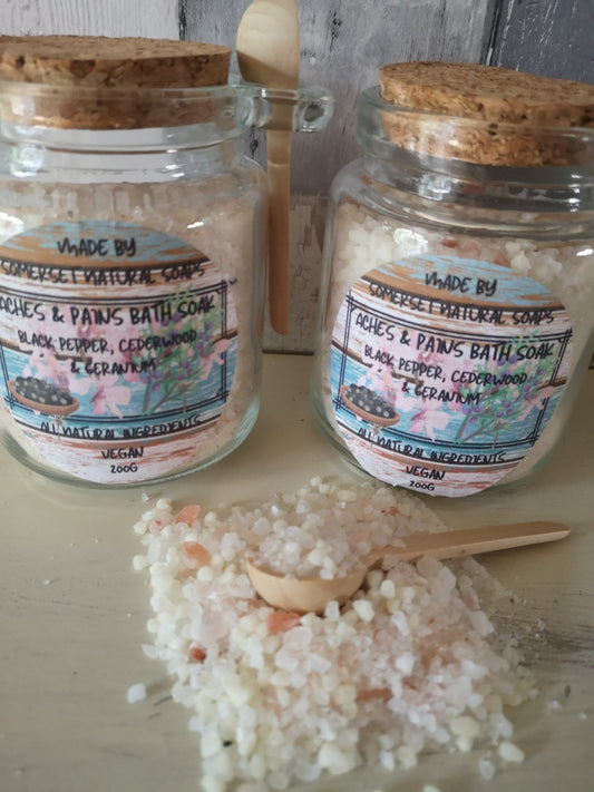 Aches & Pains Bath Soak - mezetto Shopify Collective Somerset Natural Soaps