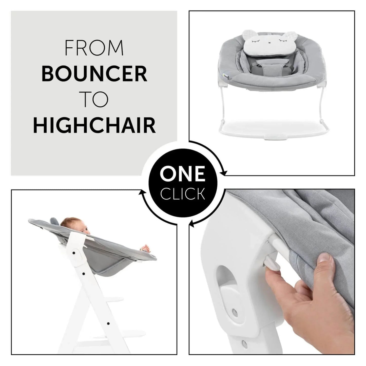Hauck Alpha Bouncer 2-in-1 - Light Grey