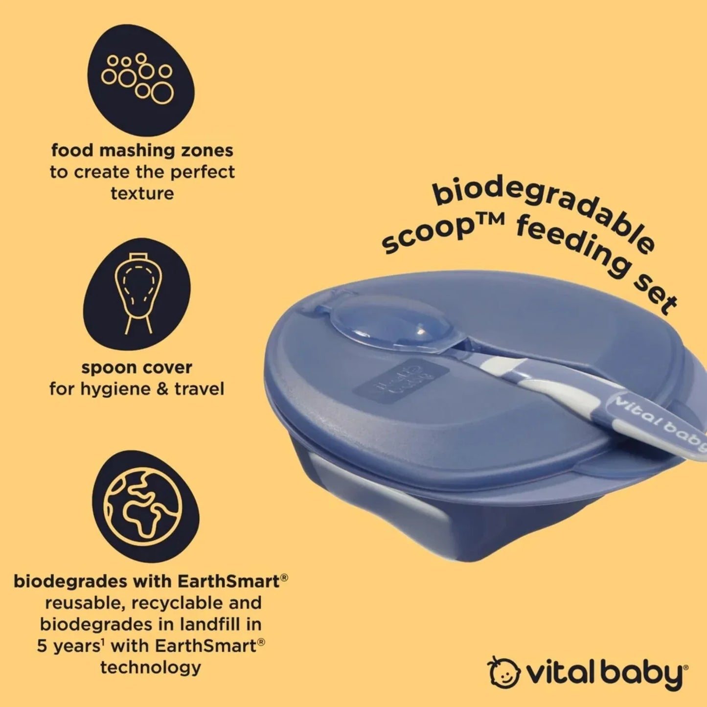 Vital Baby Nourish Scoop Feeding Set 2 pcs - Natural Berry