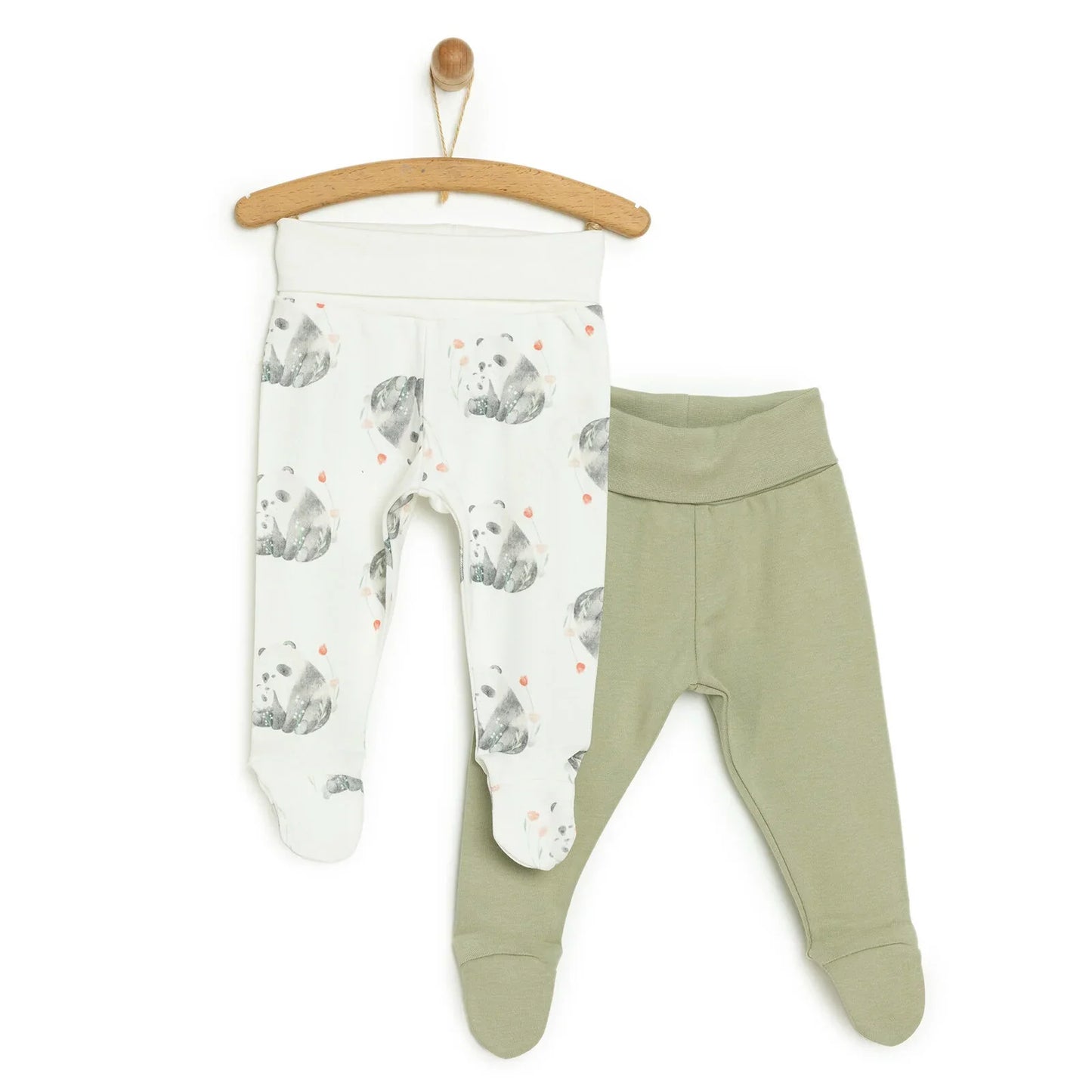 Tiffany 2 Piece Footed Bottom - Green