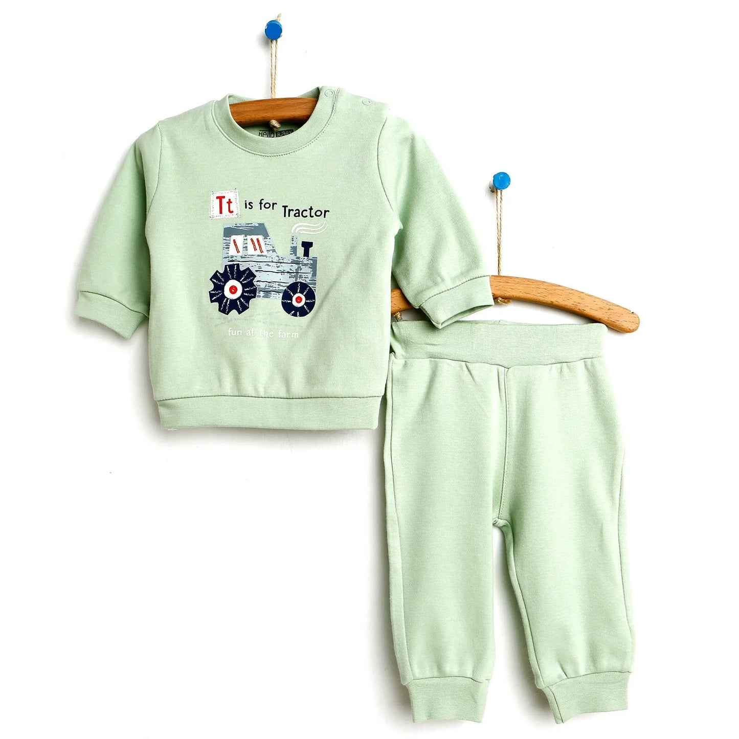 HelloBaby Basic Baby Boy Tracksuit - Green