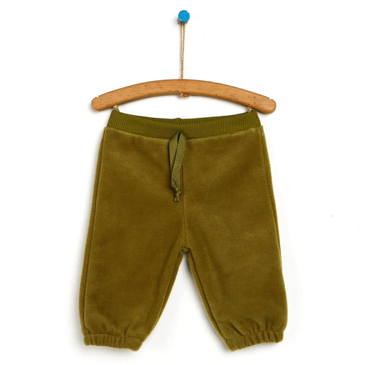 HelloBaby Basic Baby Boy Fleece Pants - Green