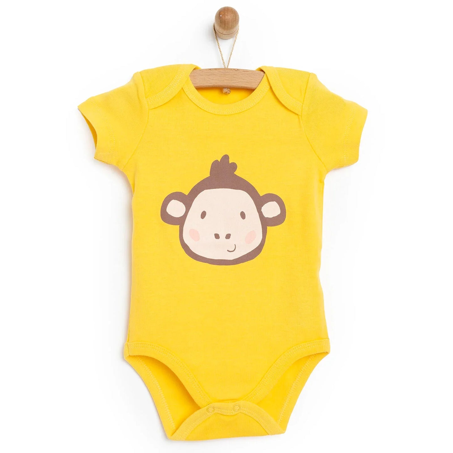 HelloBaby Short Sleeve Bodysuit - Yellow