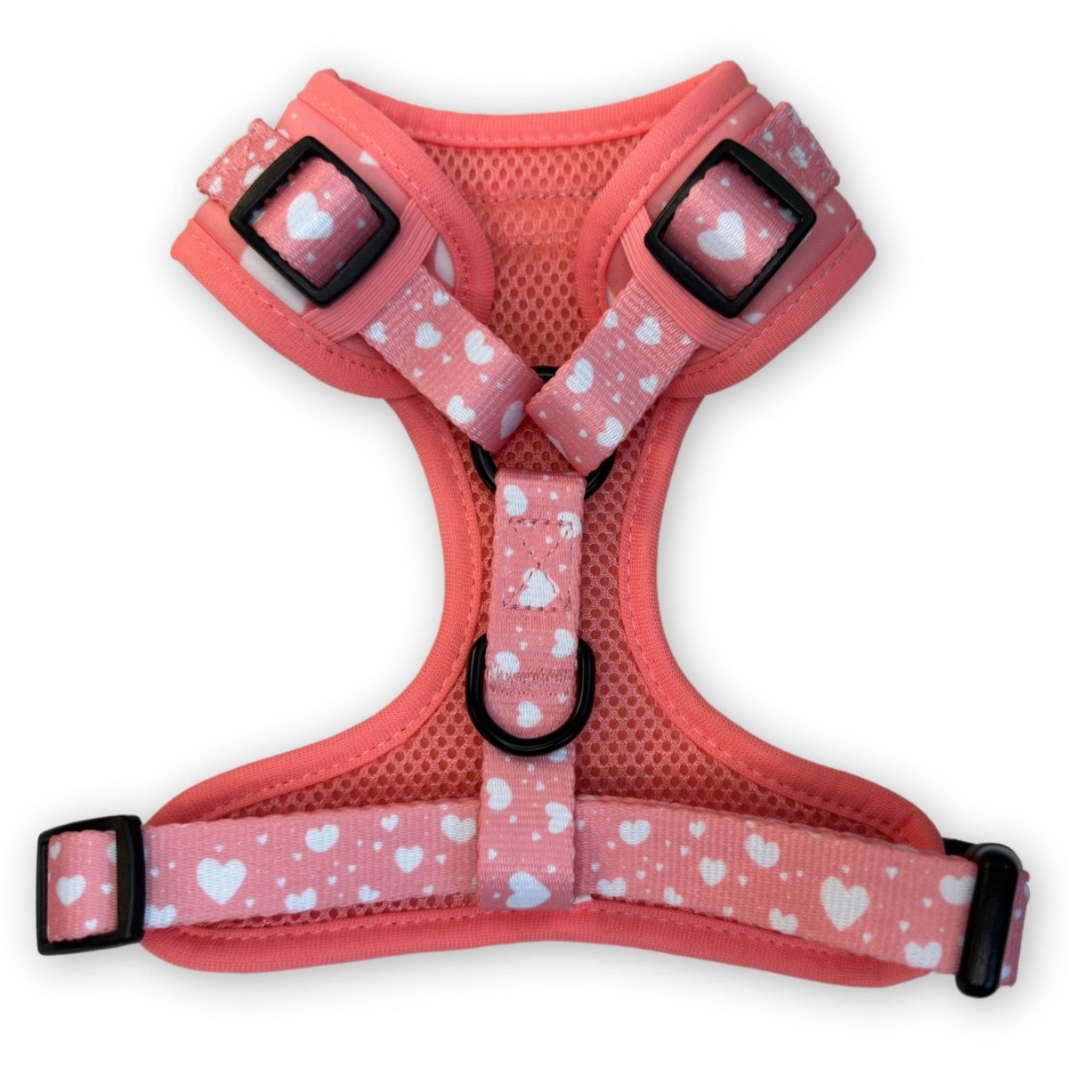 Adjustable Harness - Peachy Hearts - mezetto PupClub Couture PupClub Couture