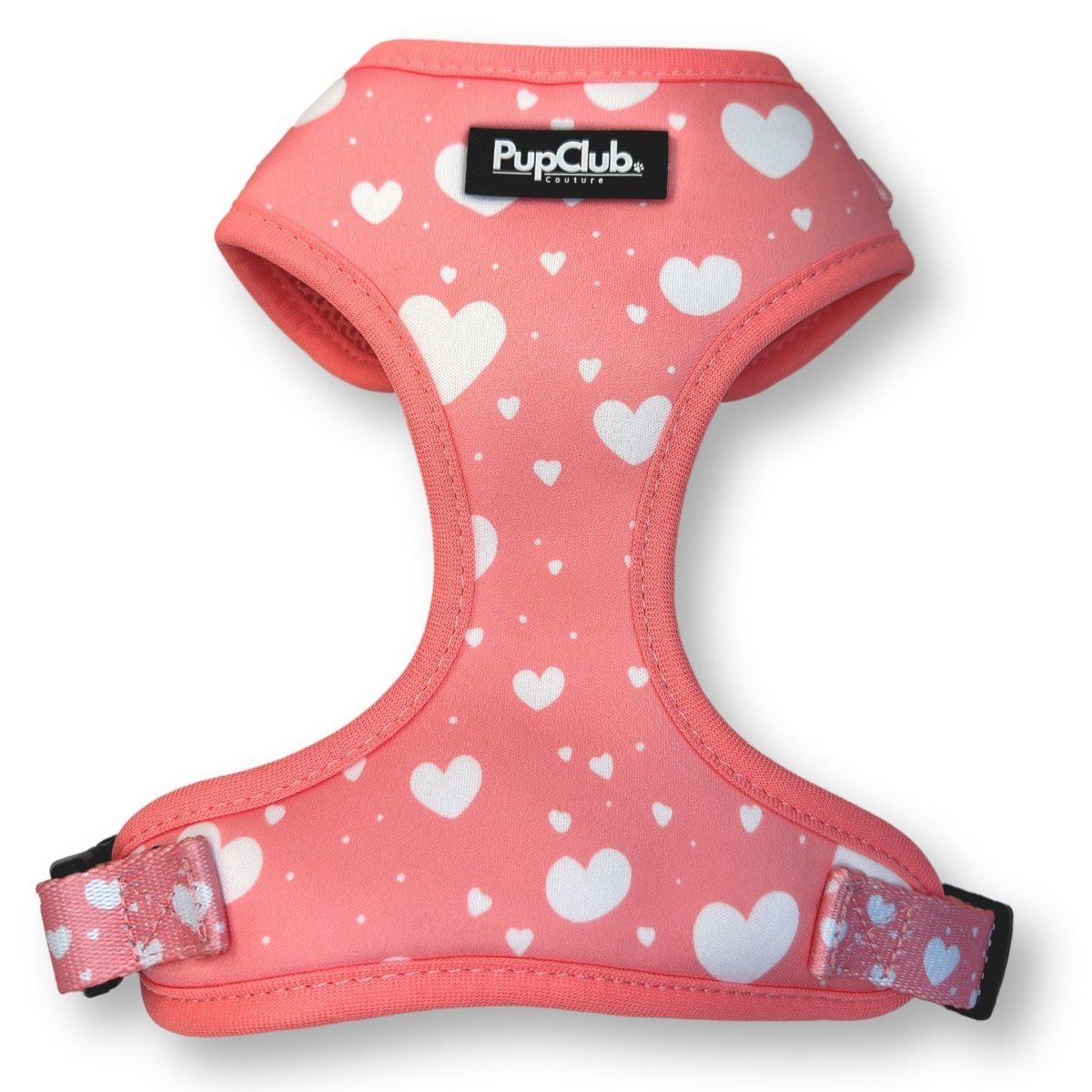 Adjustable Harness - Peachy Hearts - mezetto PupClub Couture PupClub Couture
