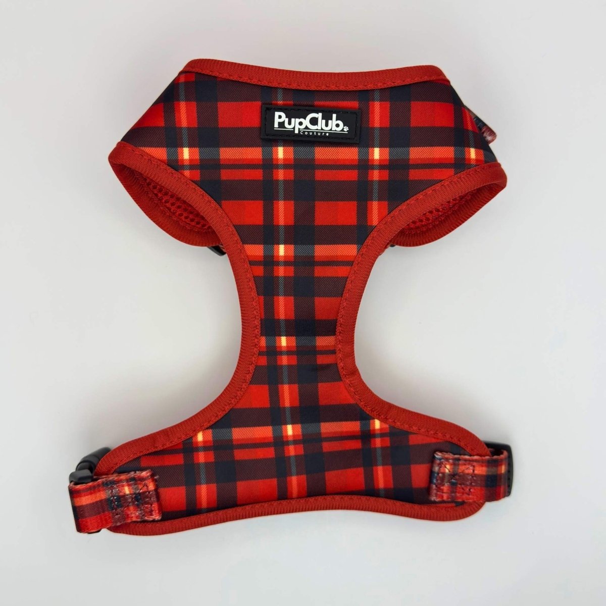 Adjustable Harness - Red Tartan - mezetto PupClub Couture PupClub Couture