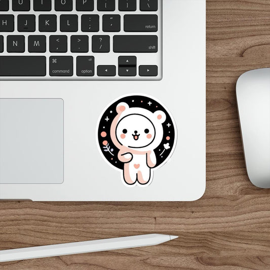 Adorable Cartoon Bear Sticker | Cute Laptop & Journal Decal - mezetto KEOLIX KEOLIX