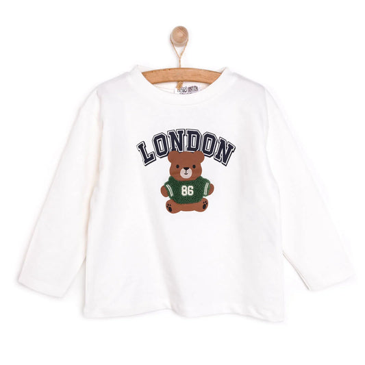 HelloBaby Baby Boy Sweatshirt - Ecru