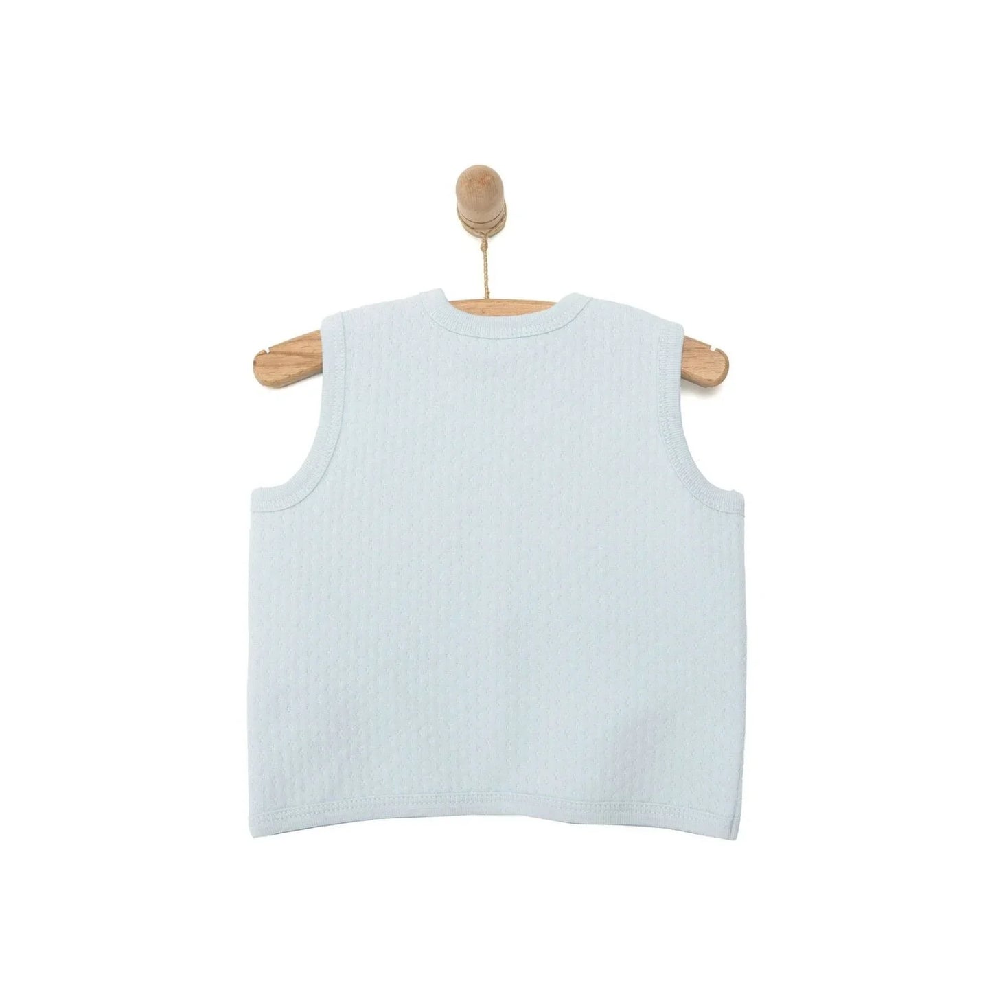 HelloBaby Boy Quilted Vest - Light Blue