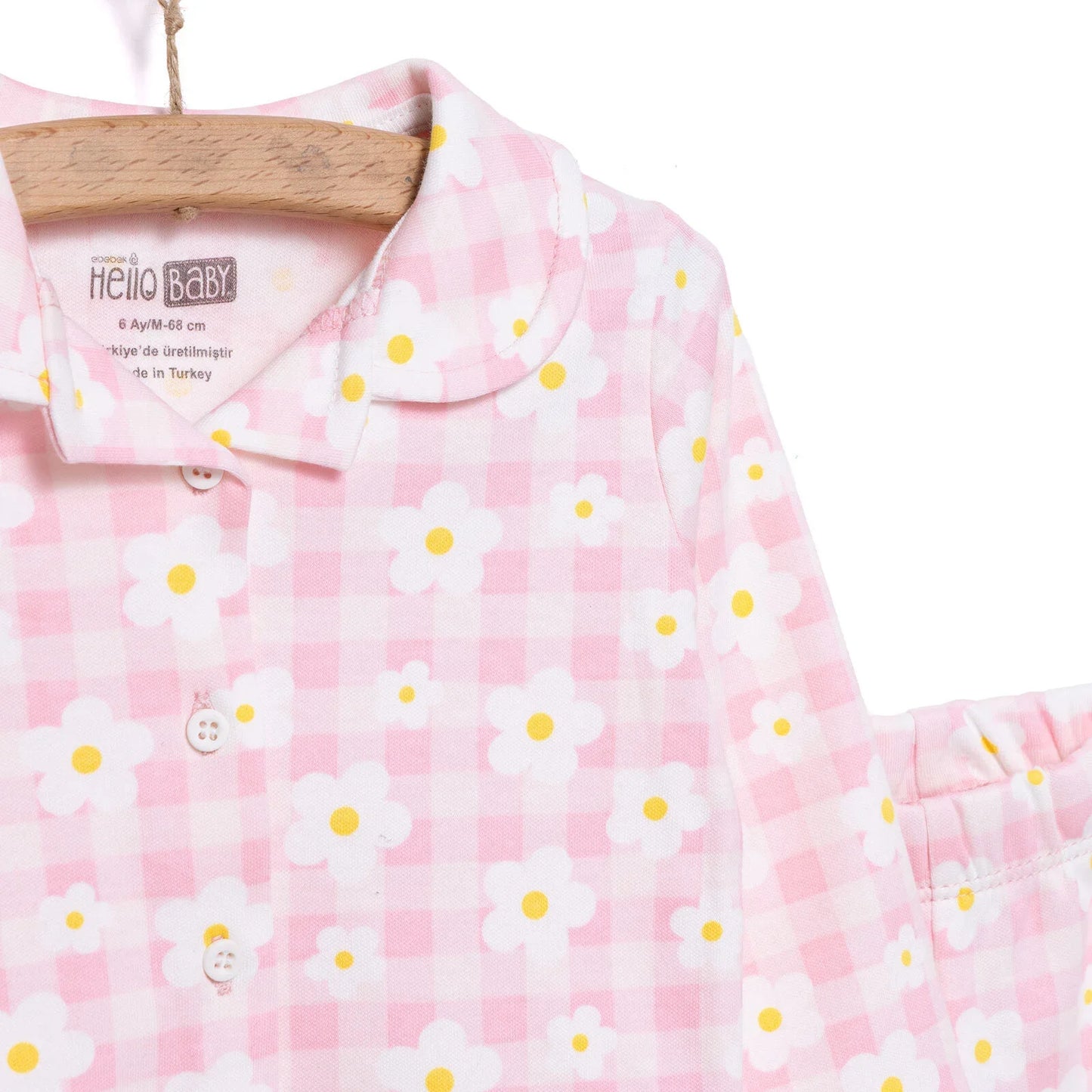 HelloBaby Girl Long Sleeve Pyjamas Set - Light Pink