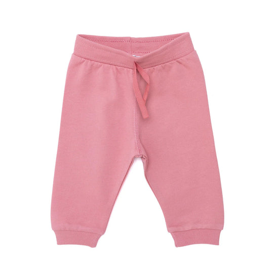 HelloBaby Basic Girl Low Raised Joggers - Light Rose