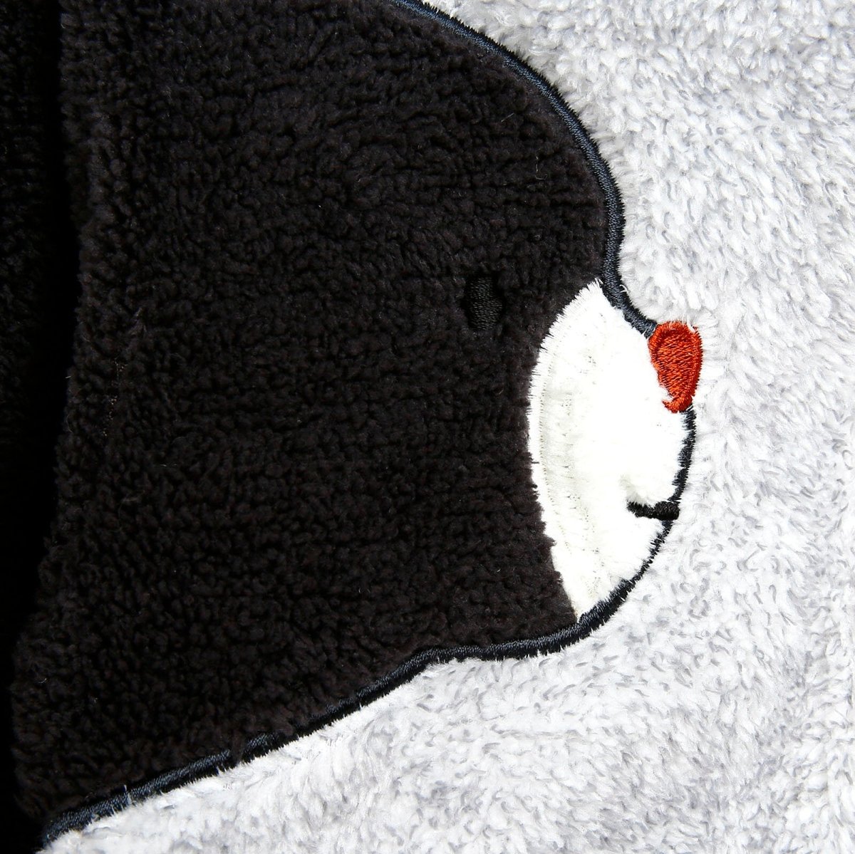 Midimod Newborn Cute Bears Welsoft Footed Jumpsuit - Grey