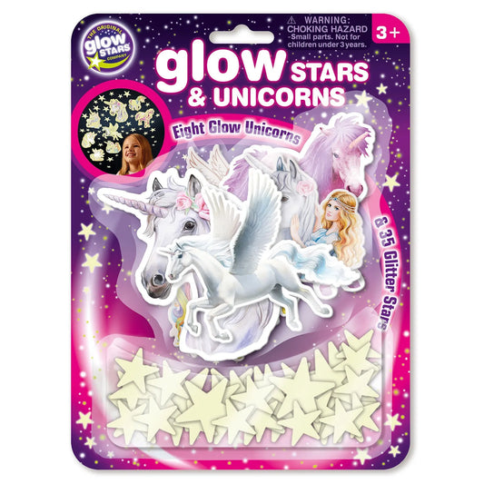 The Original Glowstars Company Glitter Stars & Unicorns