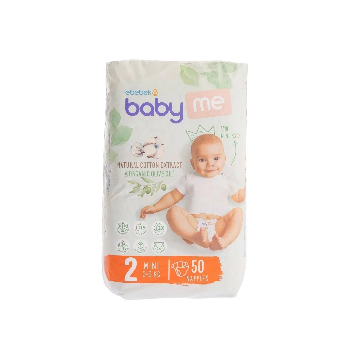 baby me mini Size 2 -50 nappies