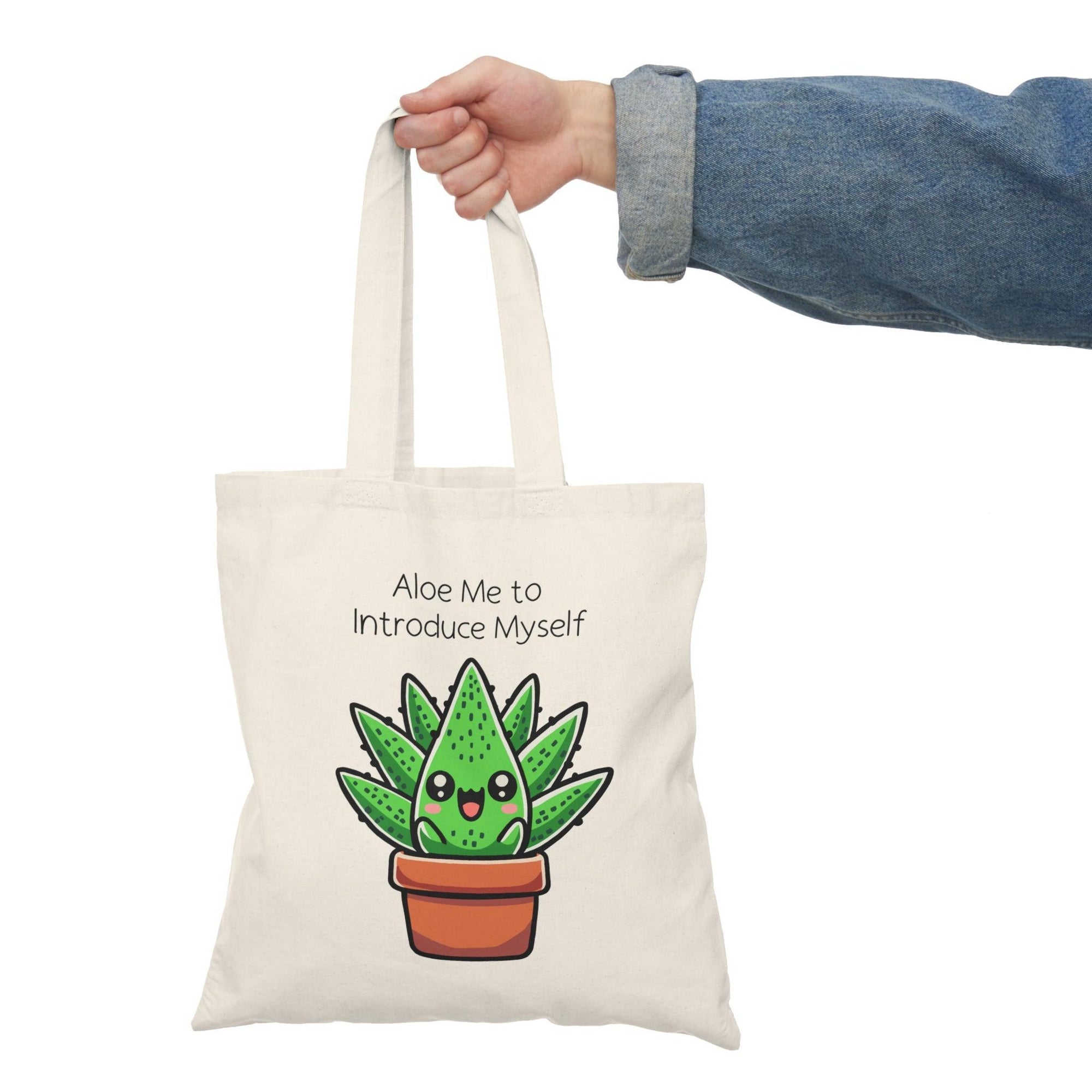 Aloe Me to Introduce Myself – Cute Plant Tote