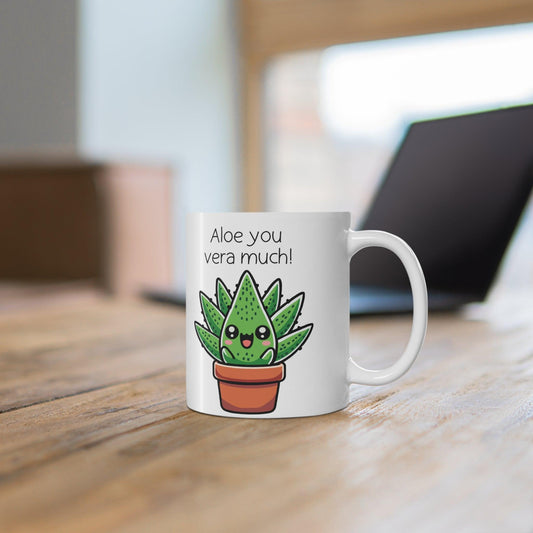 Aloe You Vera Much Mug – Funny Plant Pun Gift - mezetto KEOLIX KEOLIX