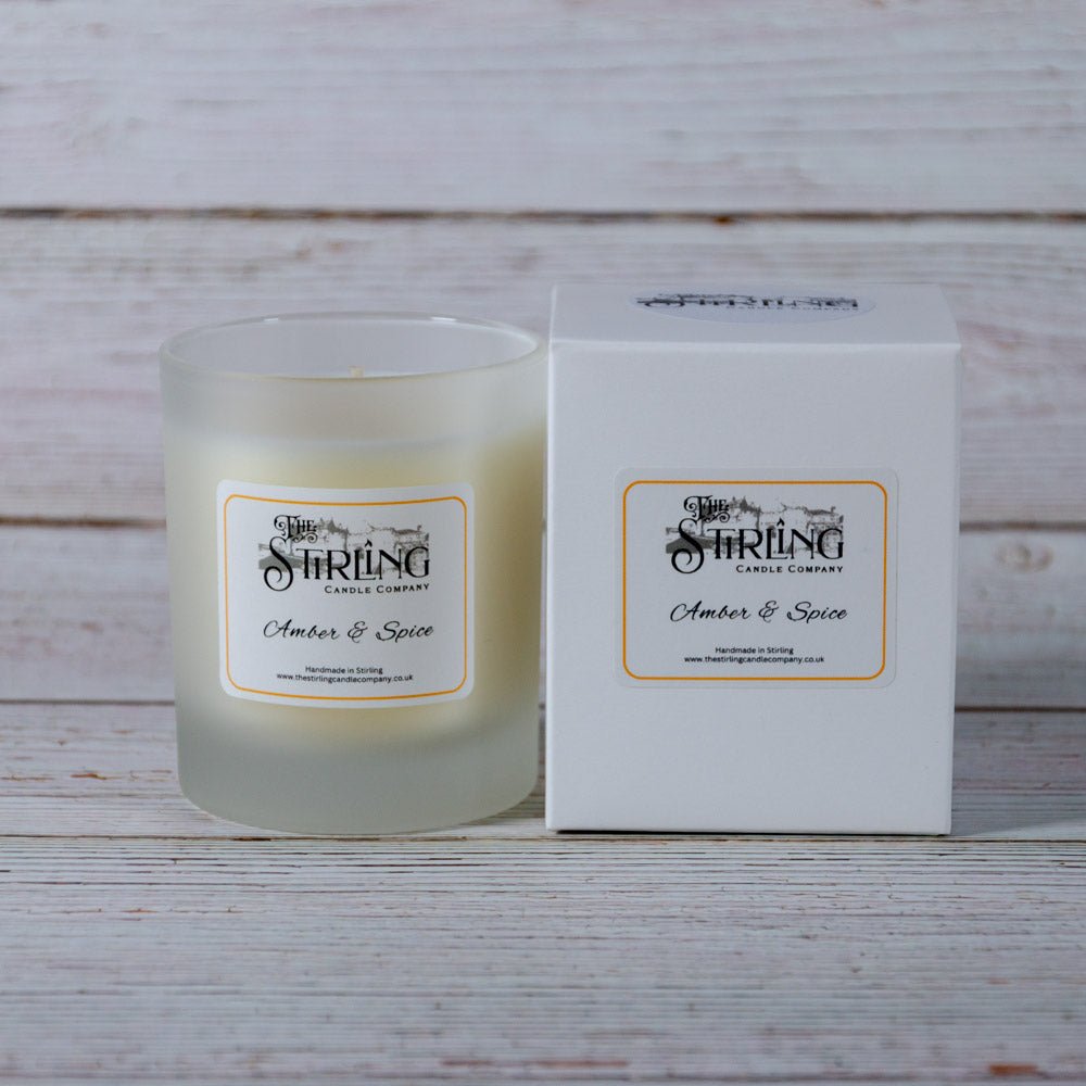 Amber & Spice - Medium Candle - mezetto Shopify Collective The Stirling Candle Company