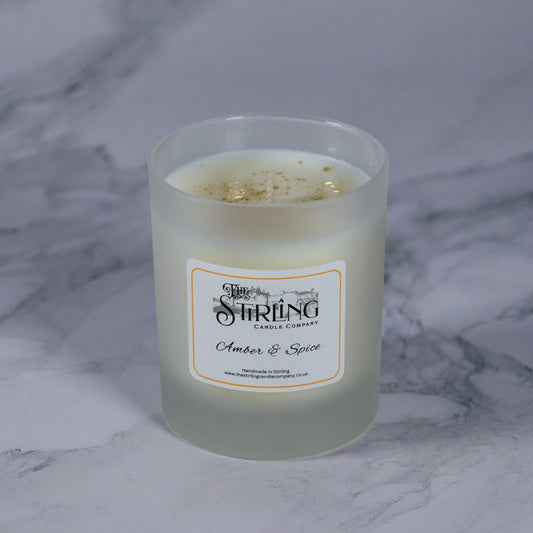 Amber & Spice - Medium Candle - mezetto Shopify Collective The Stirling Candle Company