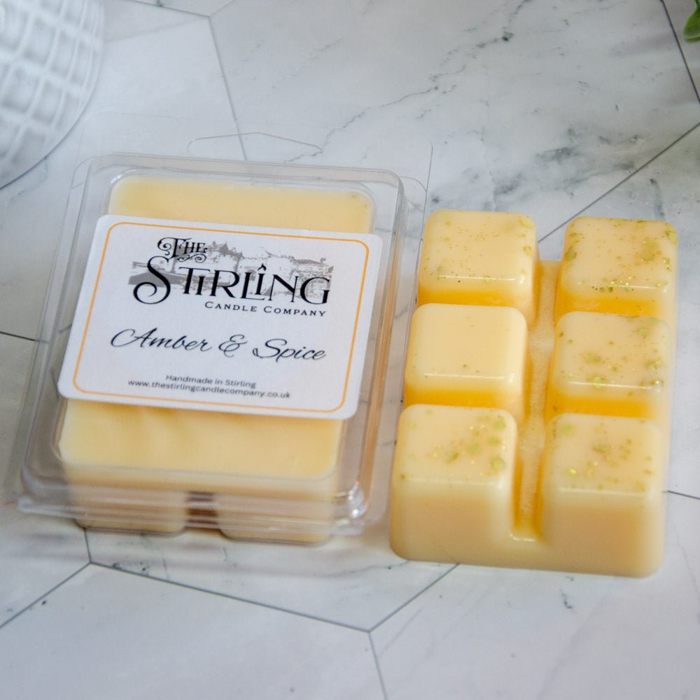 Amber & Spice - Wax Melt Clamshell - mezetto Shopify Collective The Stirling Candle Company