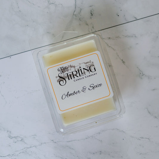 Amber & Spice - Wax Melt Clamshell - mezetto Shopify Collective The Stirling Candle Company