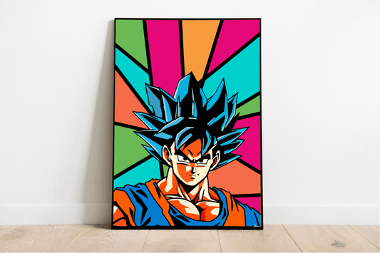 Anime Pop Art Wall Print | Energetic Warrior A3 A4 A5 - mezetto KEOLIX KEOLIX