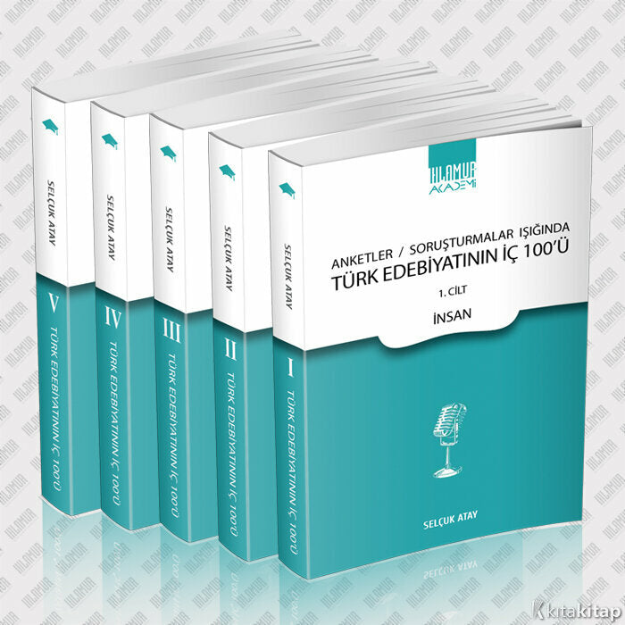 Anketler / Soruşturmalar Işığında Türk Edebiyatı'nın İç 100'ü (5 Cilt Takım) (Ciltli)
