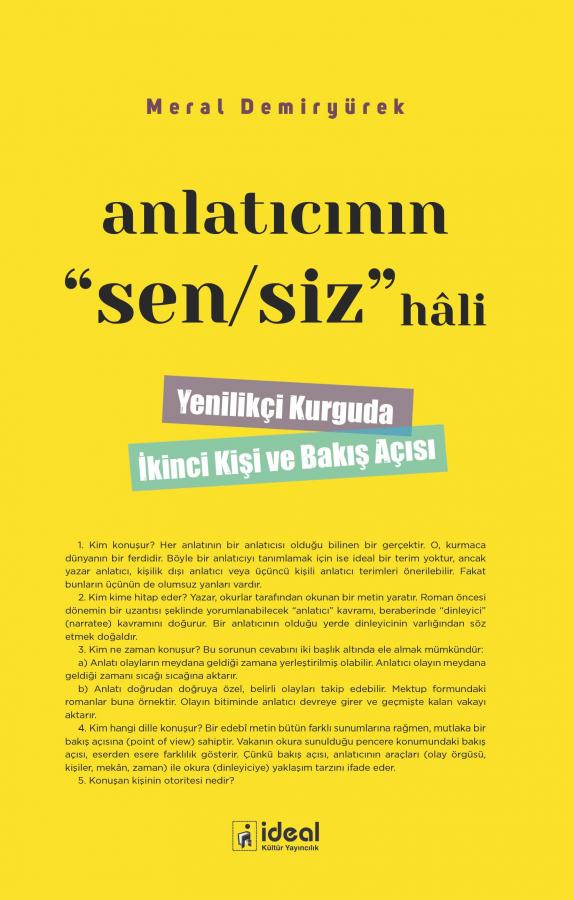 Anlatıcının Sen/Siz Hali