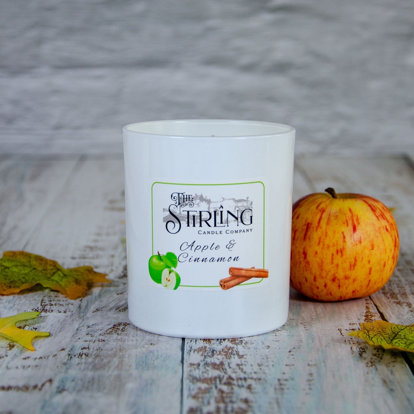 Apple & Cinnamon - Large Candle - mezetto Shopify Collective The Stirling Candle Company