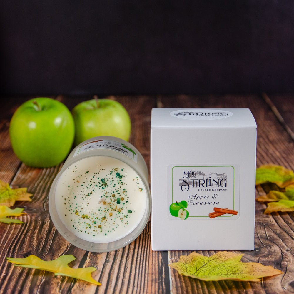 Apple & Cinnamon - Medium Candle - mezetto Shopify Collective The Stirling Candle Company