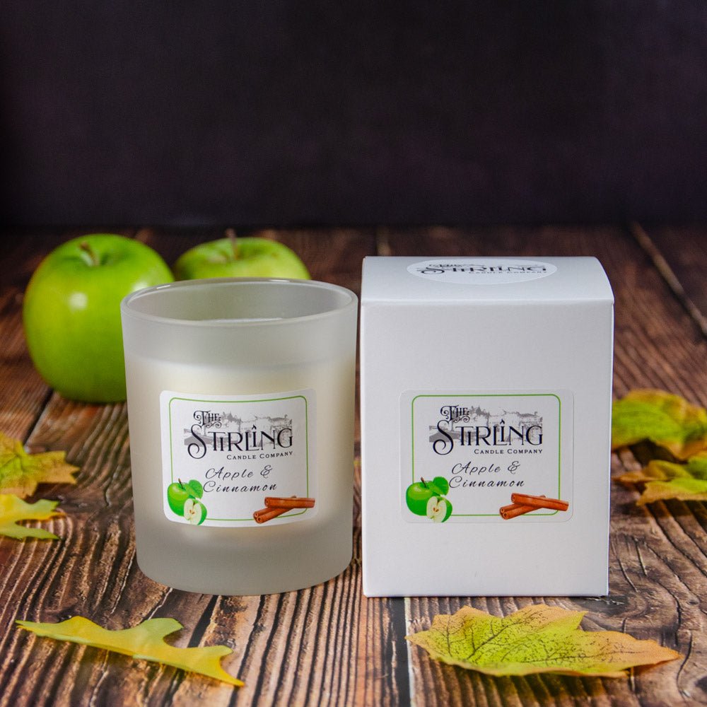 Apple & Cinnamon - Medium Candle - mezetto Shopify Collective The Stirling Candle Company