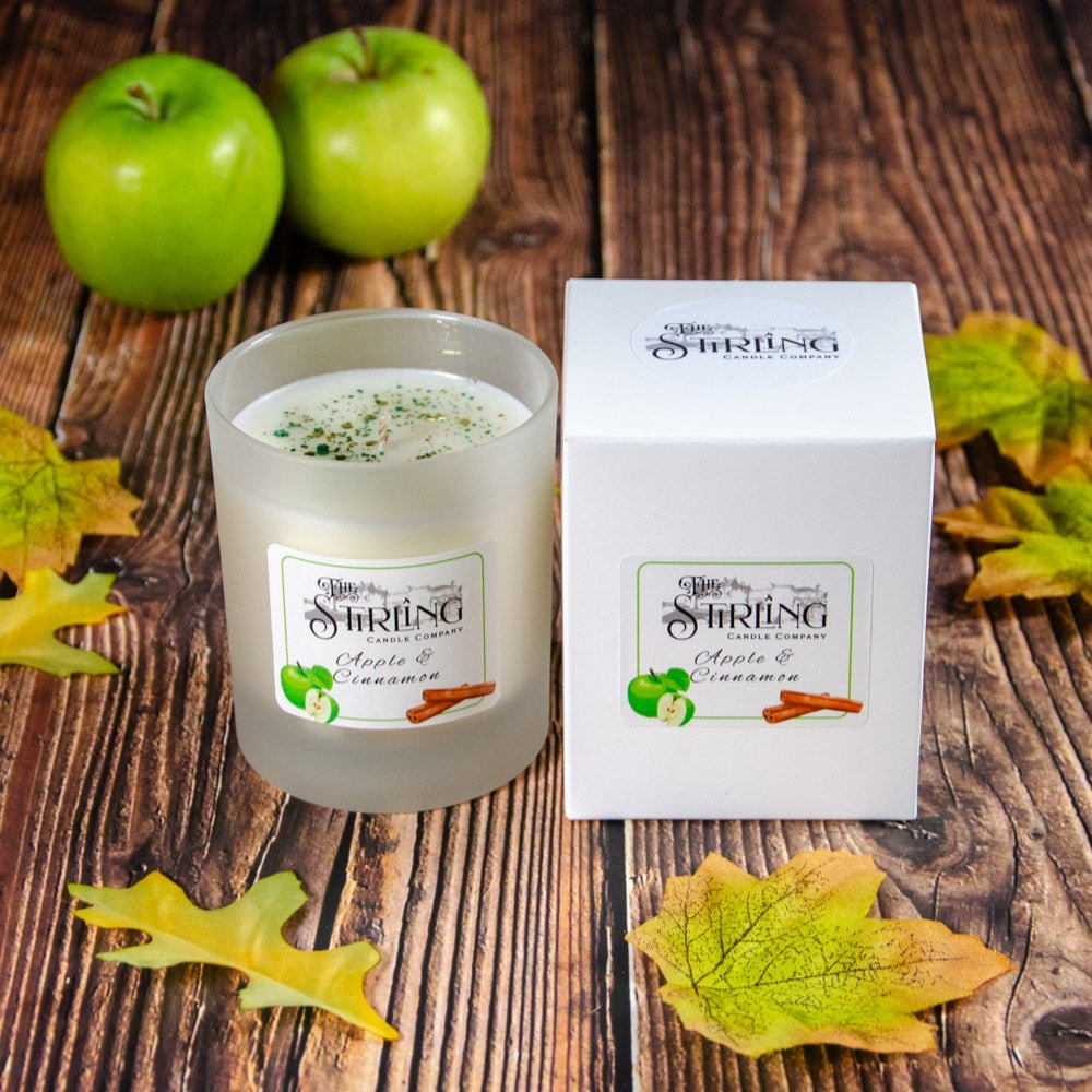 Apple & Cinnamon - Medium Candle - mezetto Shopify Collective The Stirling Candle Company