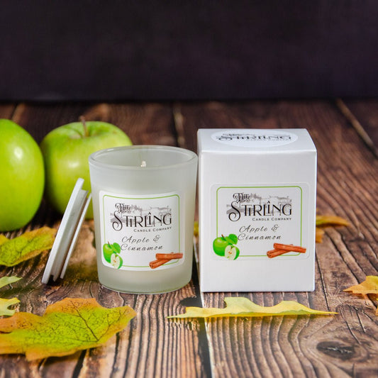 Apple & Cinnamon - Small Candle - mezetto Shopify Collective The Stirling Candle Company