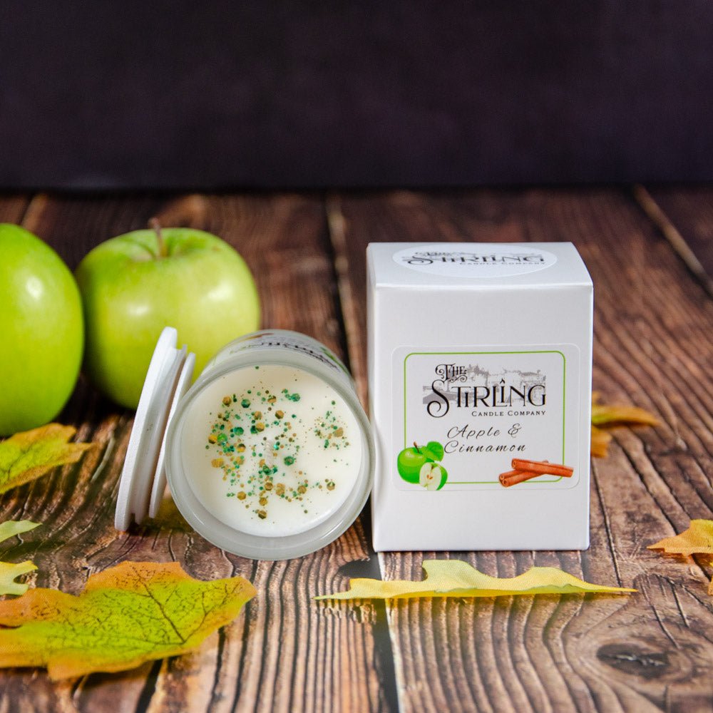 Apple & Cinnamon - Small Candle - mezetto Shopify Collective The Stirling Candle Company