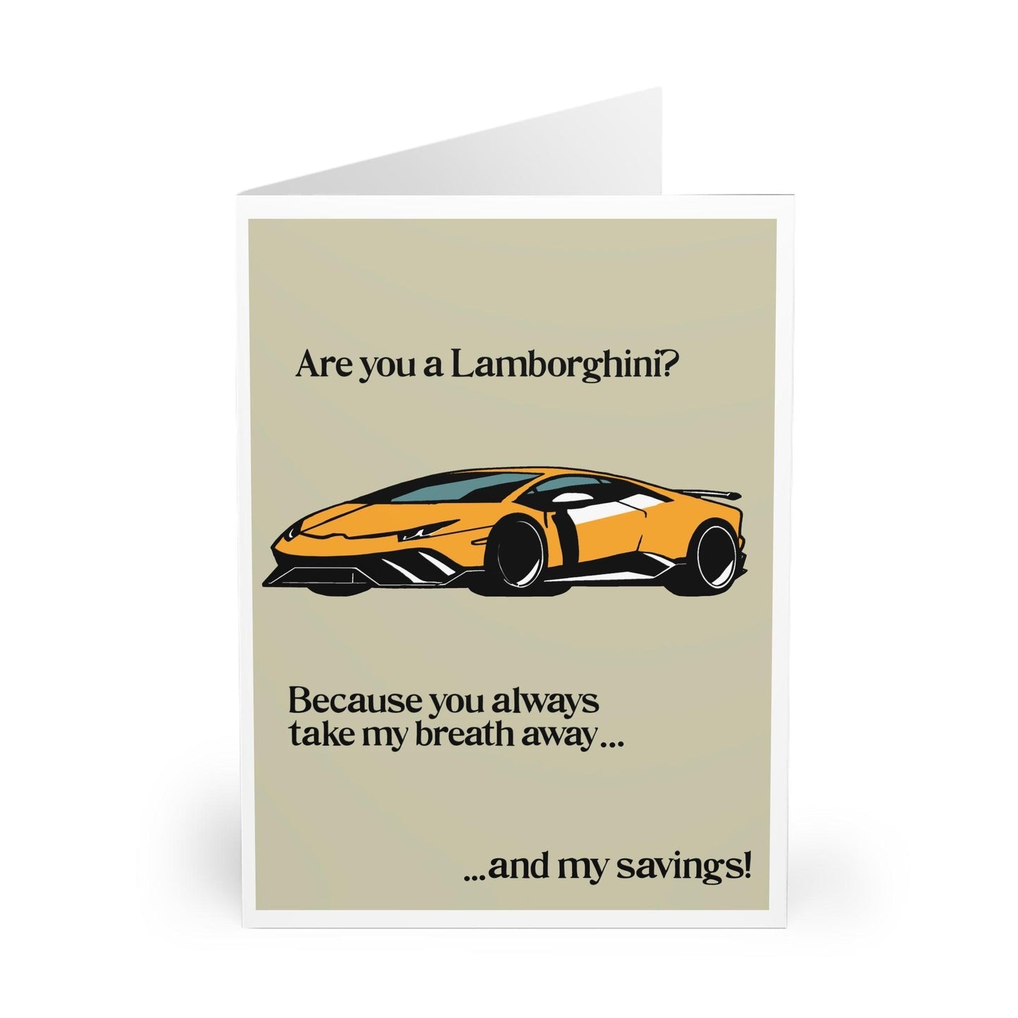 Are You a Lamborghini? – Funny Love Card