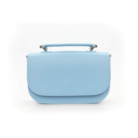 Aura Handmade Leather Bag - Baby Blue-0