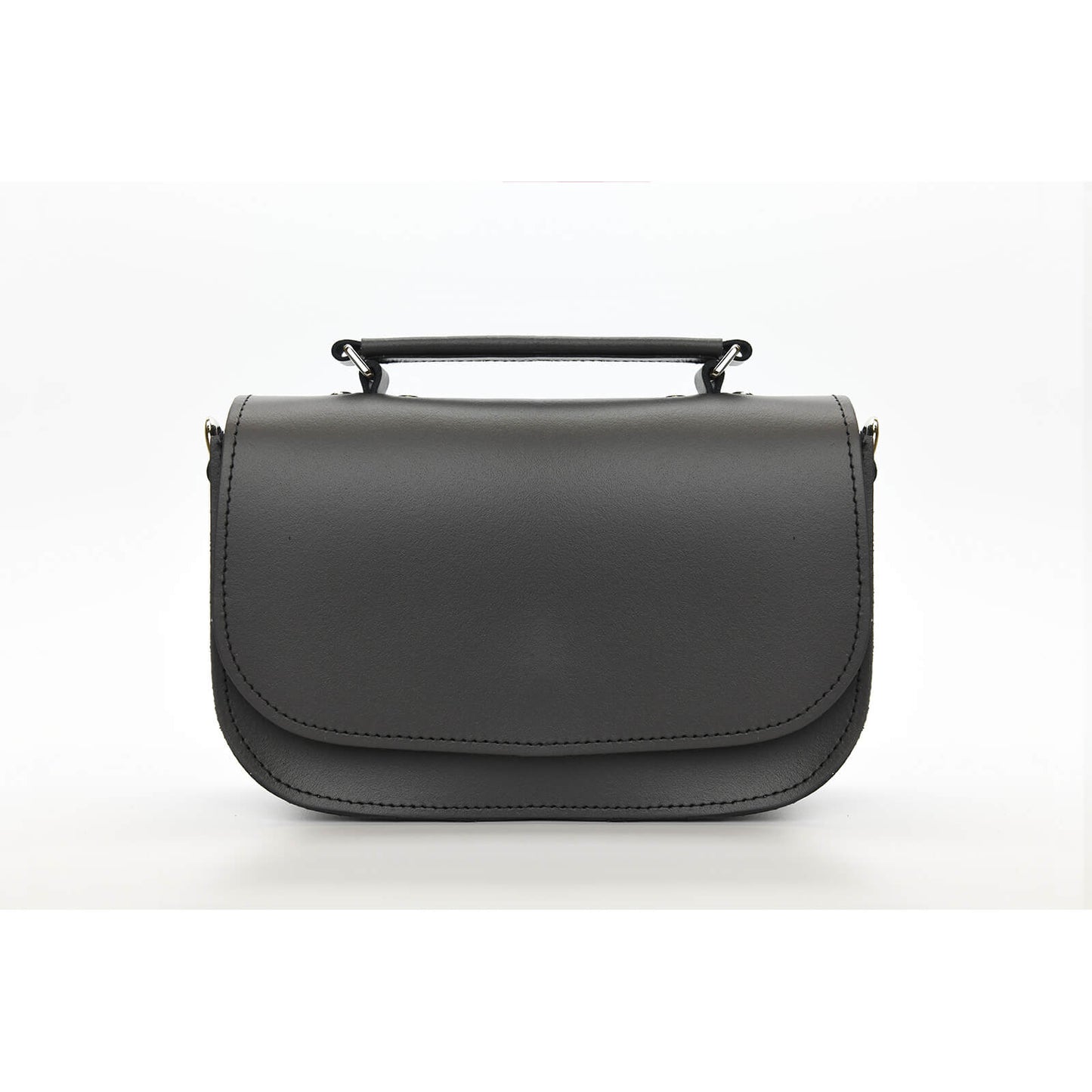 Aura Handmade Leather Bag - Graphite-0